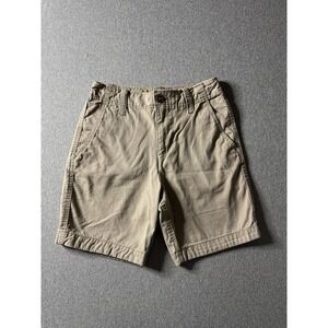 Red Camel Men's Khaki Chino Flat Front Shorts Size 29 Cotton Preppy Y2K